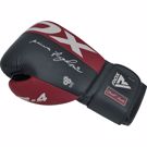 RDX F4 REX BOXING GLOVES - Maroon/blue